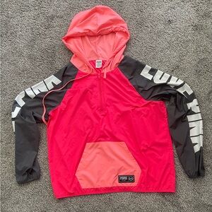 Victoria’s Secret PINK Dark Grey & Pink Windbreaker Jacket